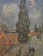 Vincent Van Gogh Roar with Cypress and Star (nn04) oil painting picture wholesale
